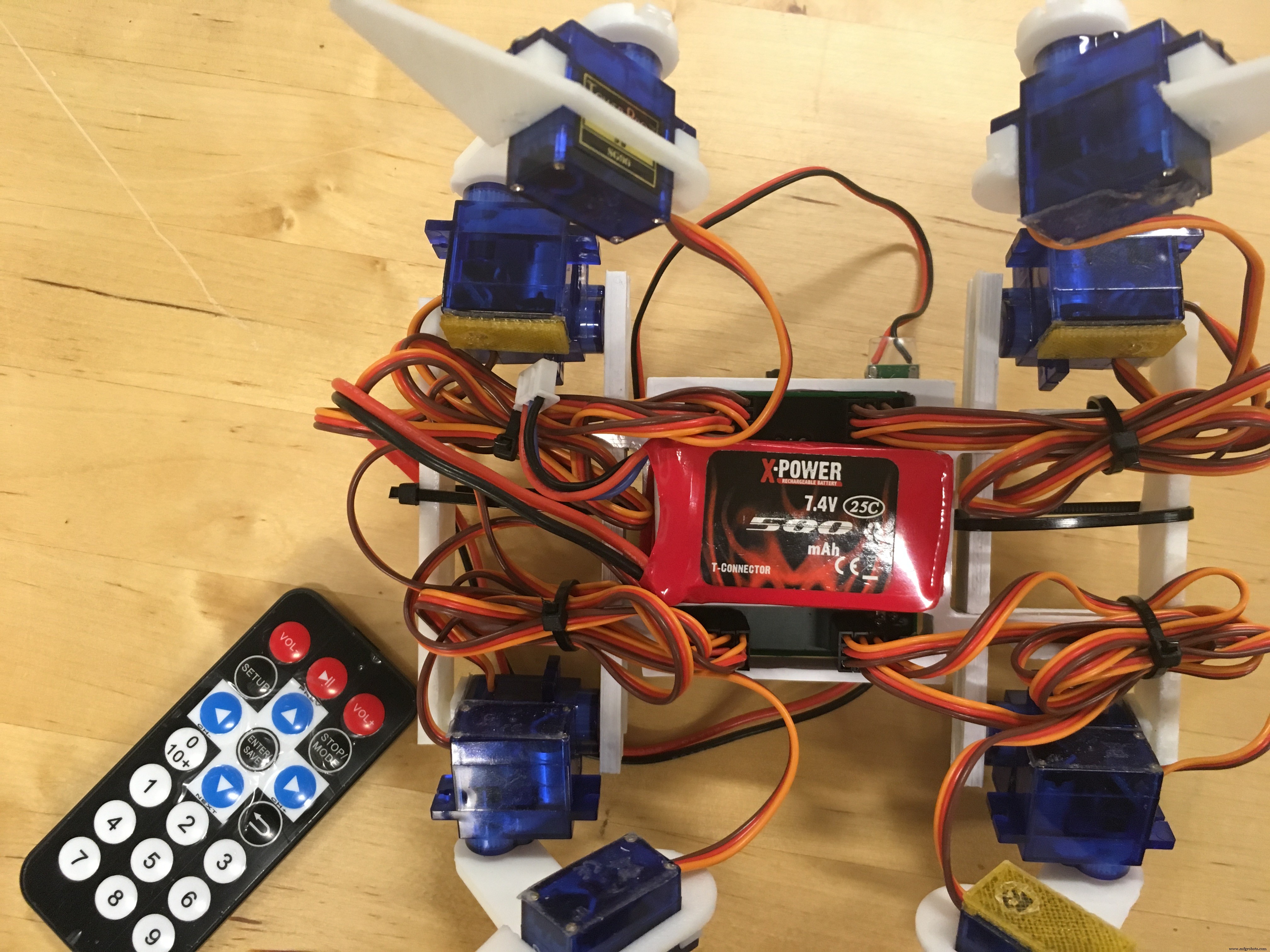 KITtyBot: DIY Smart Robot Kit with Arduino Pro Mini, Servos, IR Control & Power Supply