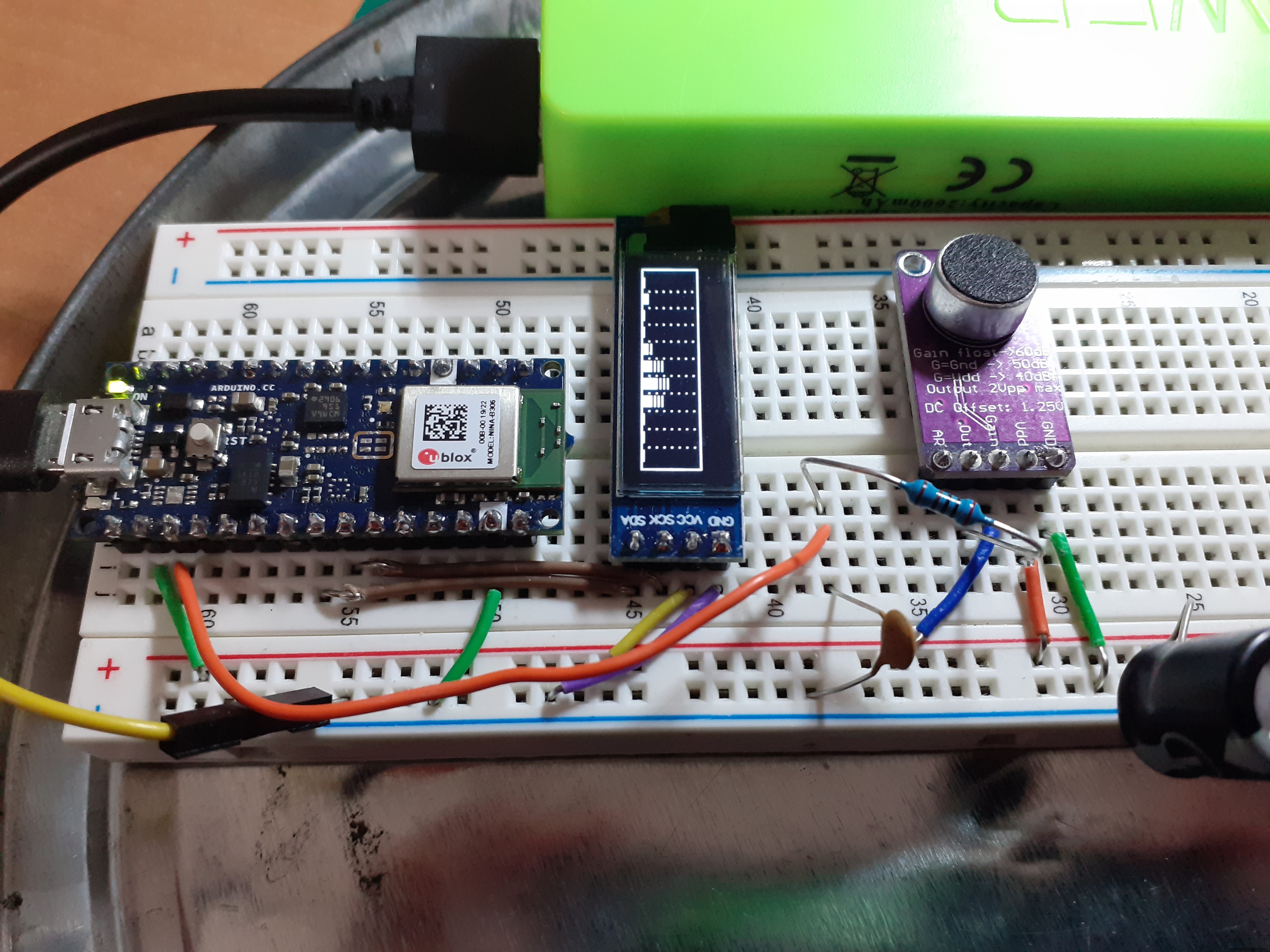 Arduino Nano 33 BLE Sound Spectrum Visualizer: Real-Time Audio Display