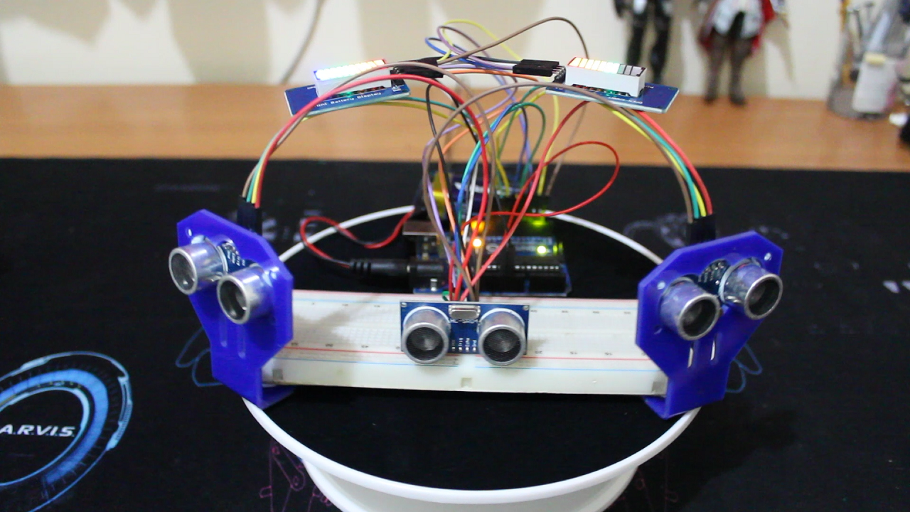 DIY Parking Radar Sensor with Arduino UNO & HC‑SR04 Ultrasonic Sensors