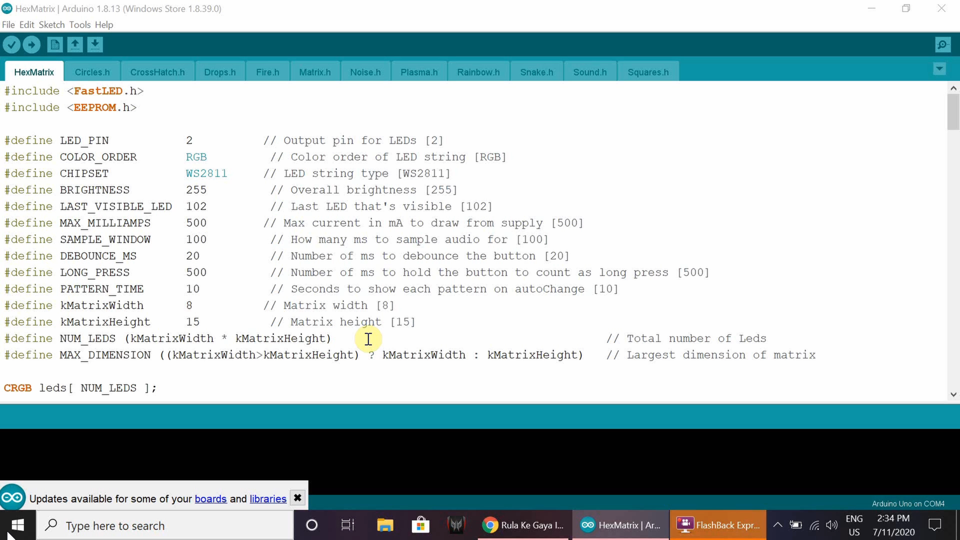 RGB HexMatrix IoT Clock – Dynamic LED Hexagon Display