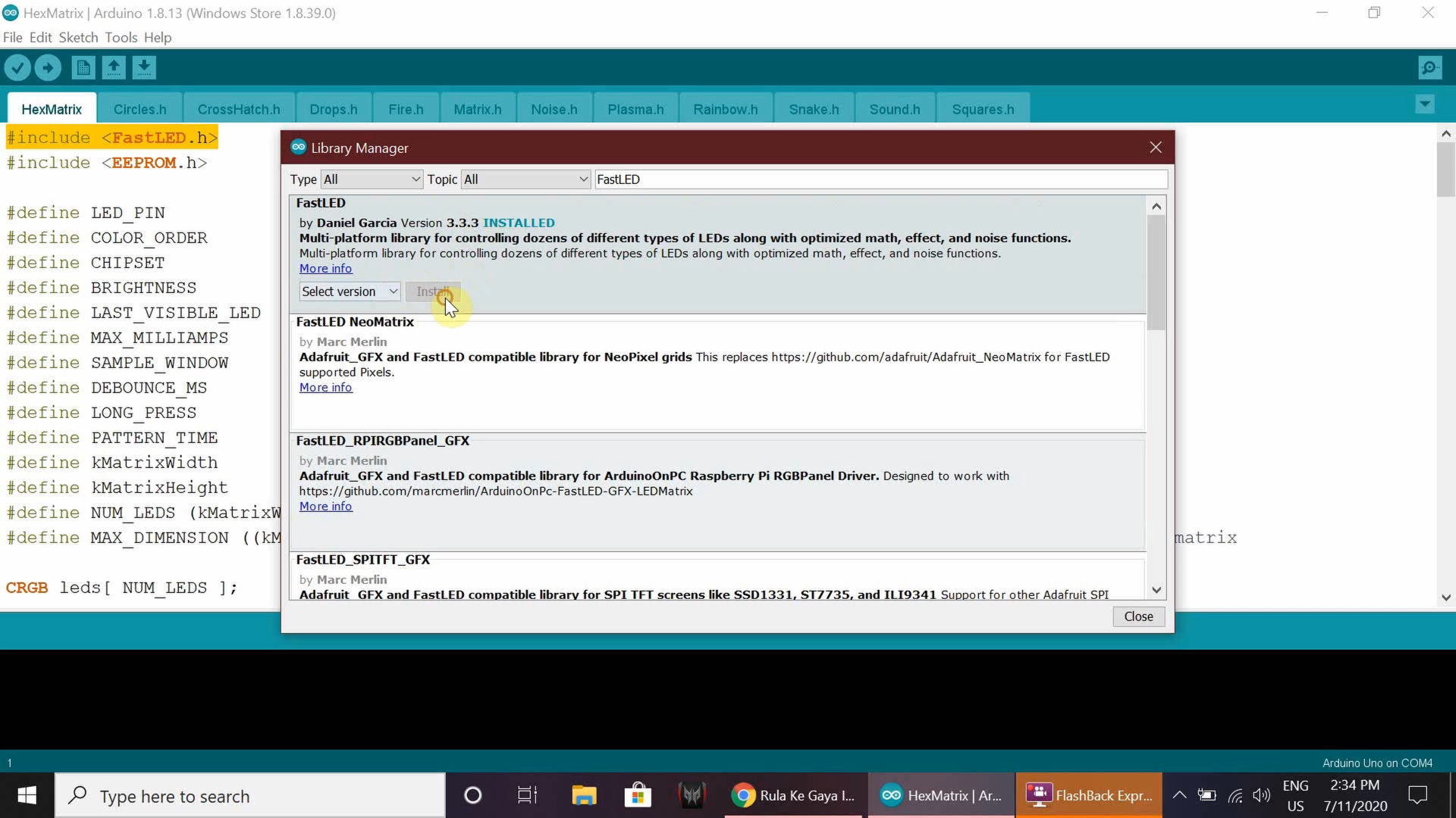 RGB HexMatrix IoT Clock – Dynamic LED Hexagon Display
