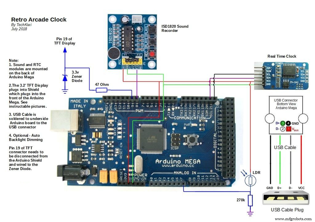 Retro Arcade Clock: Arduino-Powered Interactive Bedside Timer with Arcade Animations