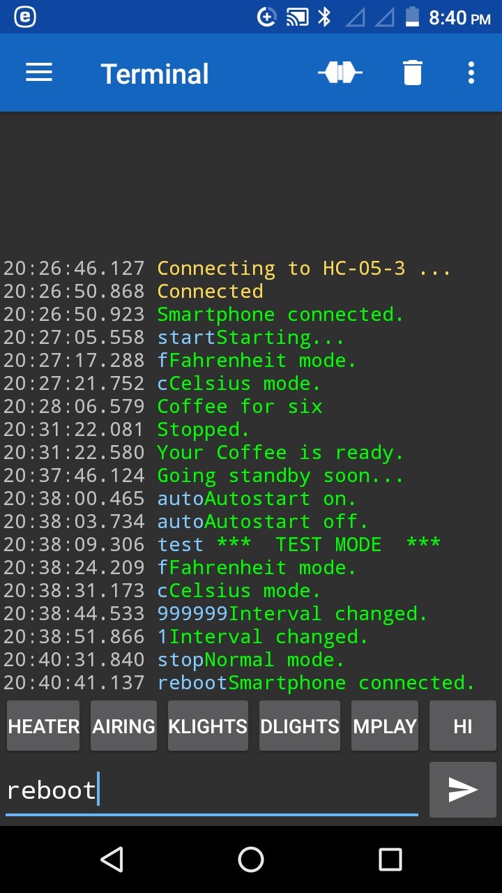 Arduino‑Powered Smart Coffee Maker with Bluetooth Control and Temperature Monitoring