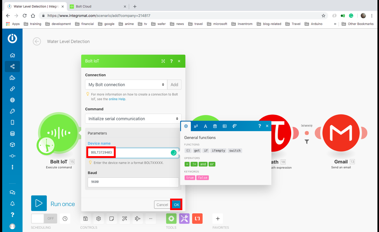 Real-Time Water Level Monitoring & Alert System with Bolt IoT