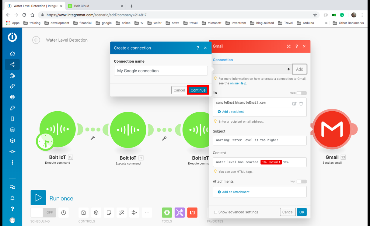 Real-Time Water Level Monitoring & Alert System with Bolt IoT