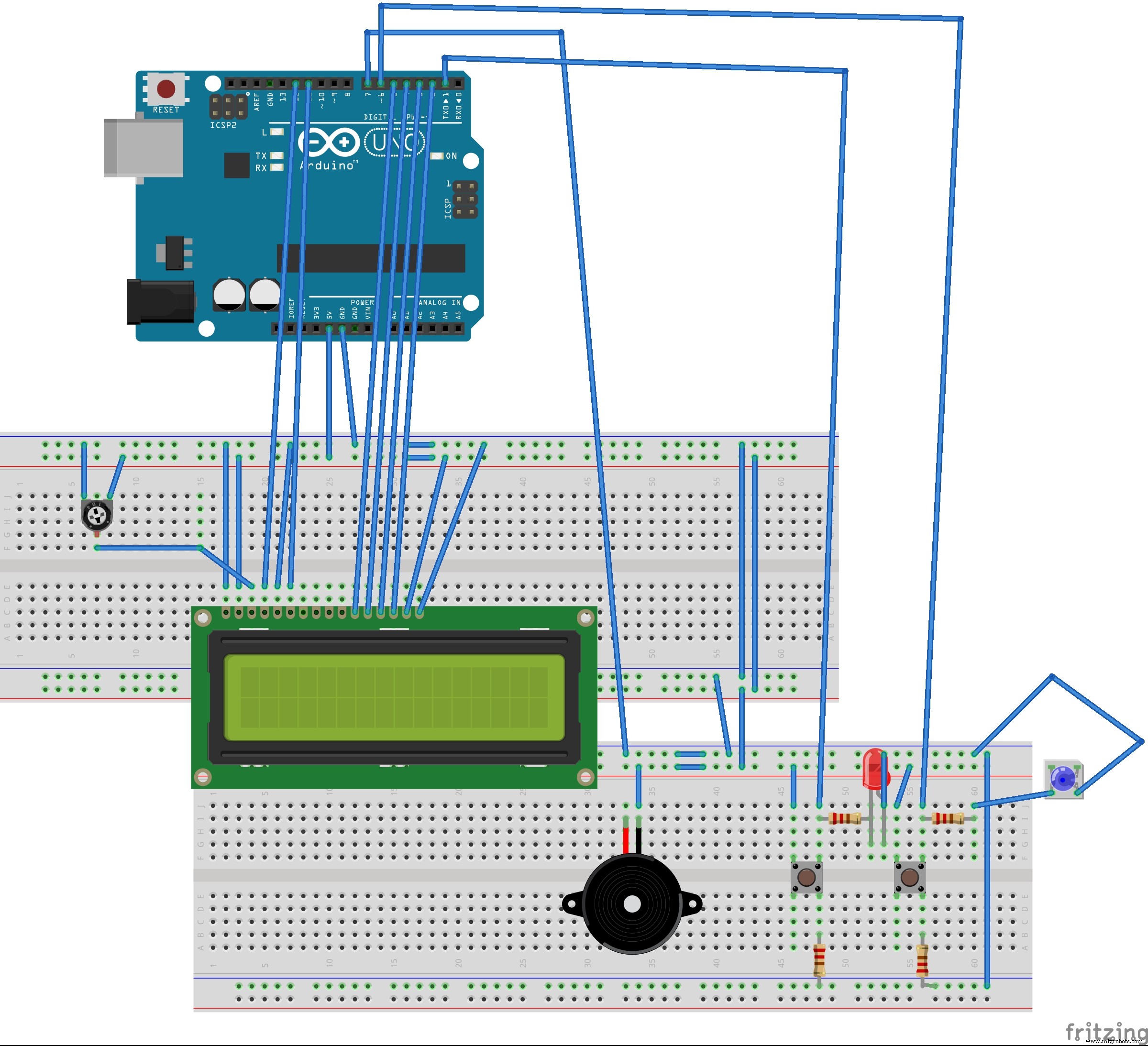 Build a Ninja Dollar LCD Game with Arduino UNO