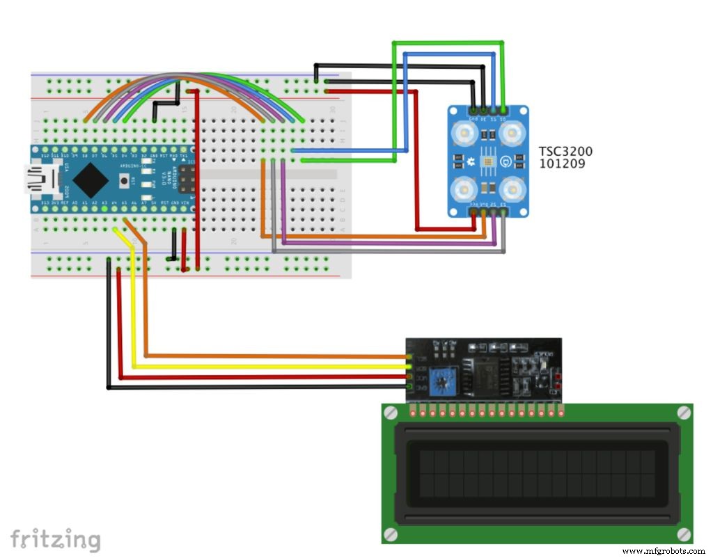 Detecting Object Colors with Arduino Nano and TCS3200 Sensor