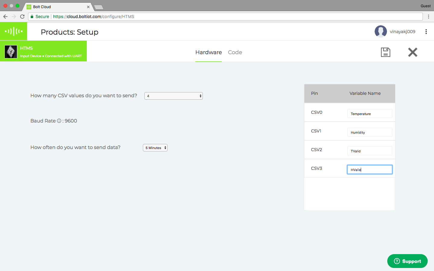 Bolt IoT: Advanced Humidity & Temperature Monitoring with DHT11 and Arduino