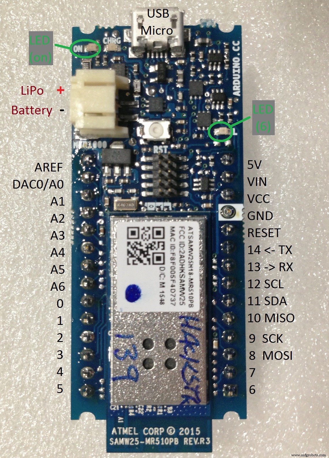 MKR1000 Multi‑Mode Environmental Sensor Deck – Lightning, Gas, UV, Temp, Humidity & Pressure