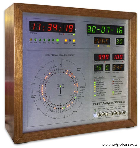 Arduino DCF77 Analyzer Clock MK2 – Accurate 60‑LED Ring Time Code Display