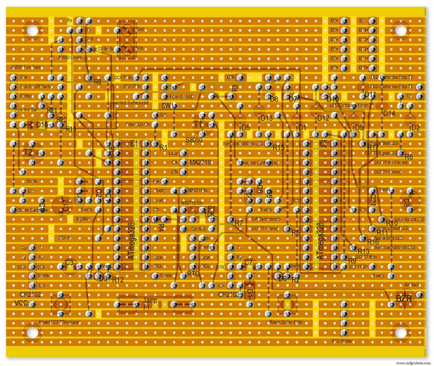 Arduino DCF77 Analyzer Clock MK2 – Accurate 60‑LED Ring Time Code Display
