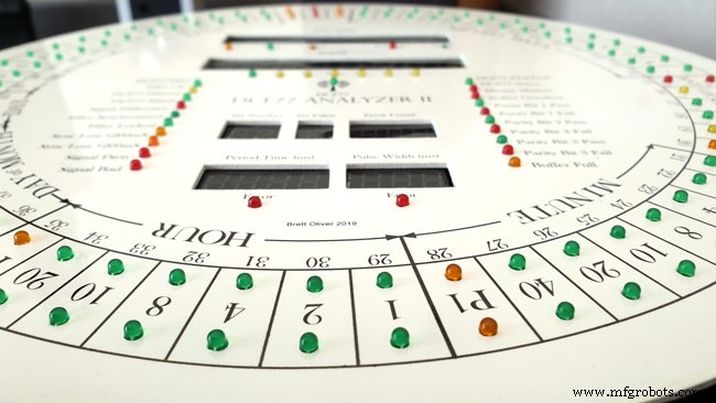 Arduino DCF77 Analyzer Clock MK2 – Accurate 60‑LED Ring Time Code Display