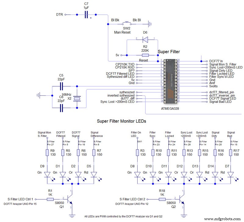 Arduino DCF77 Analyzer Clock MK2 – Accurate 60‑LED Ring Time Code Display
