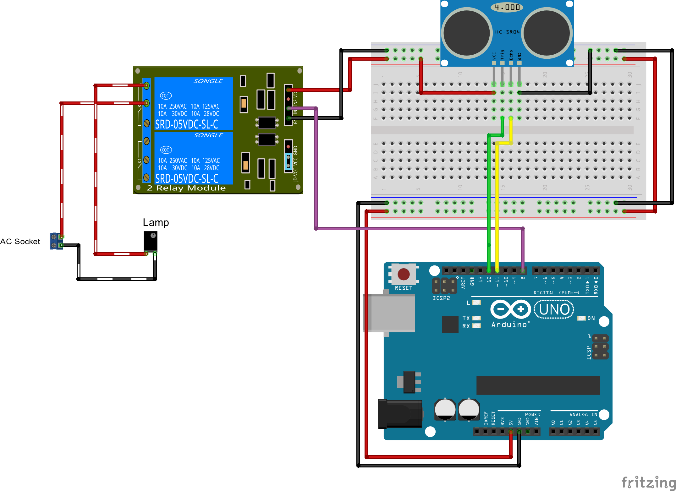 Smart AC Lighting with Arduino UNO and Relay – Automatic Control