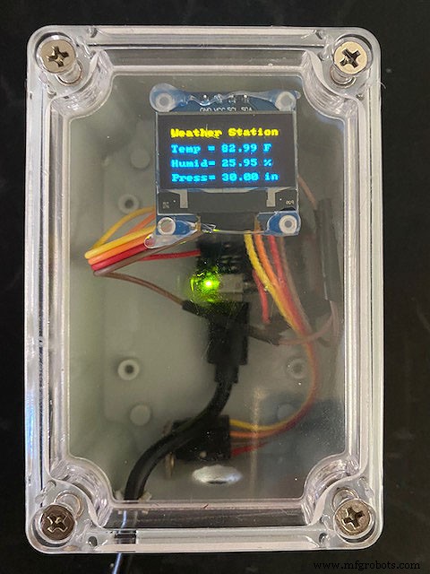 Portable IoT Weather Station with Arduino Nano 33 IoT