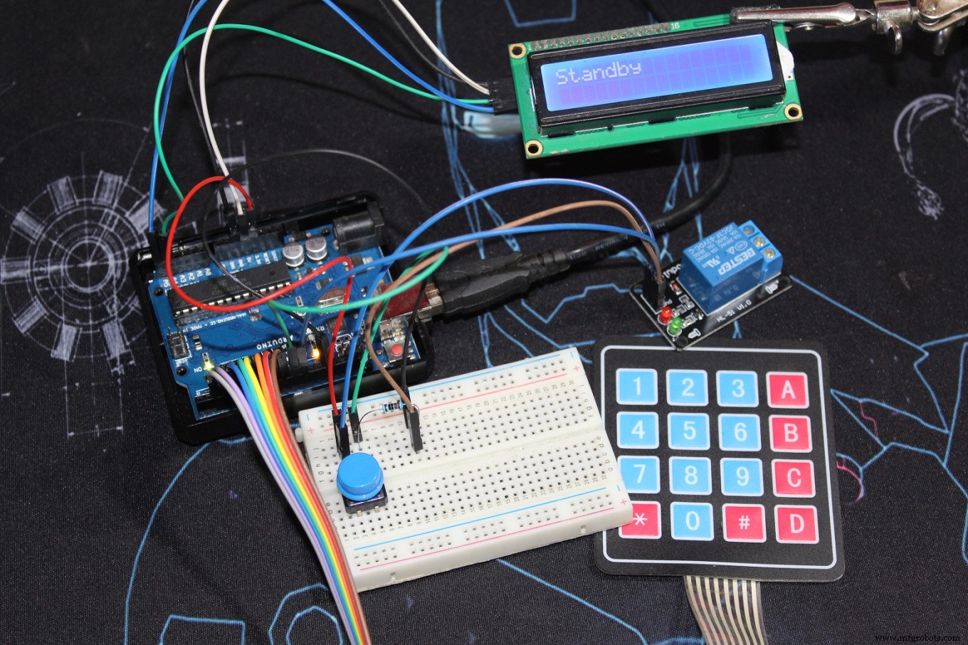Arduino Keypad Door Lock with User-Defined Code
