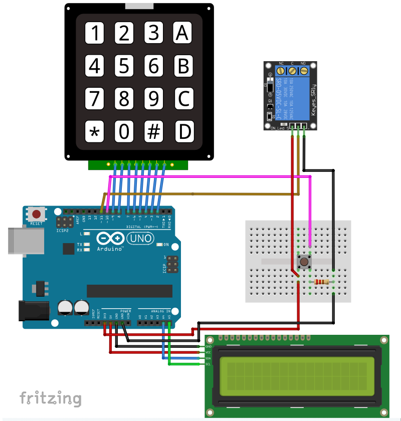 Arduino Keypad Door Lock with User-Defined Code