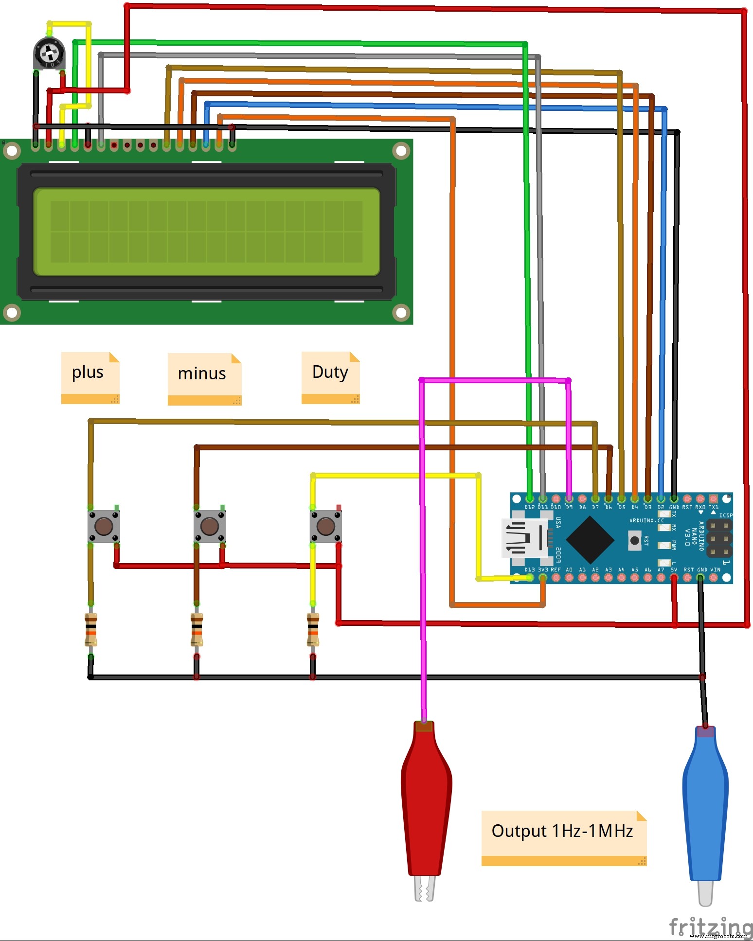 DIY 1 MHz Square Wave Generator with Arduino Nano – Easy PWM Circuit