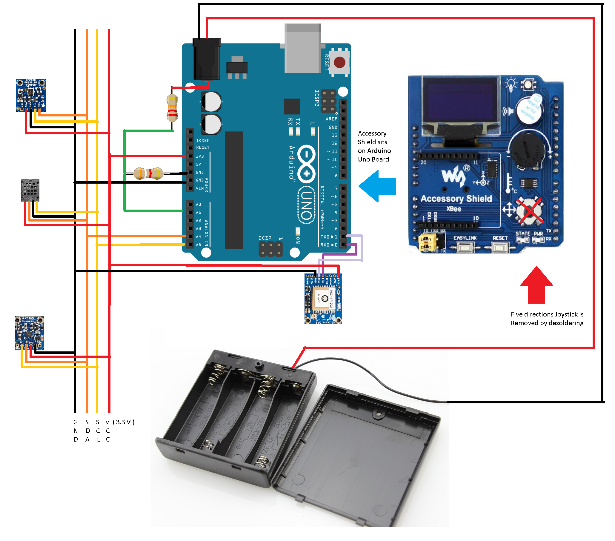 Advanced Hiking Tracker with Arduino: GPS, Sensors & Battery Pack