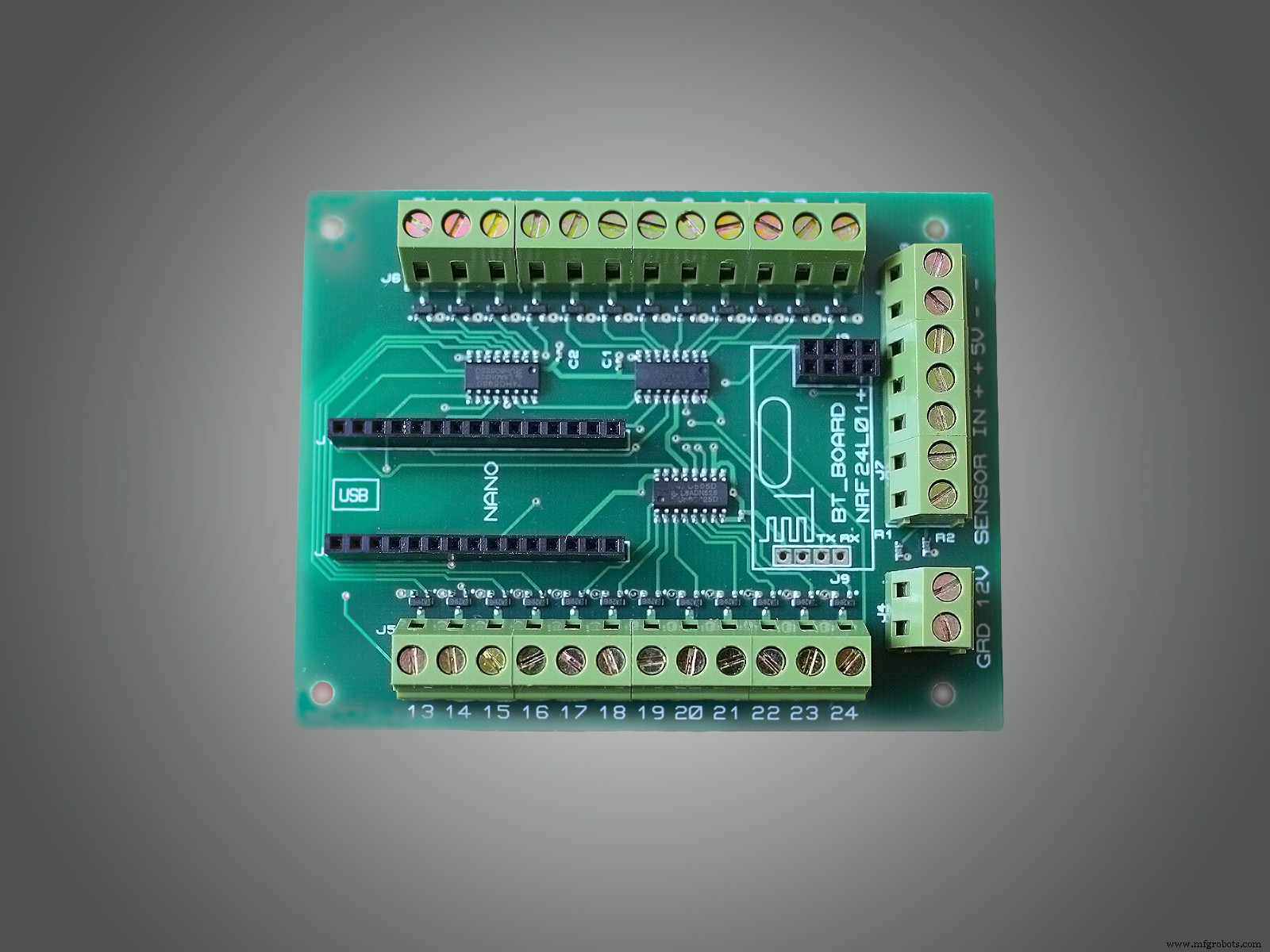 Smart LED Stairs Lighting Shield for Arduino Nano – 24-Step, PWM Fade, Wireless Home Automation