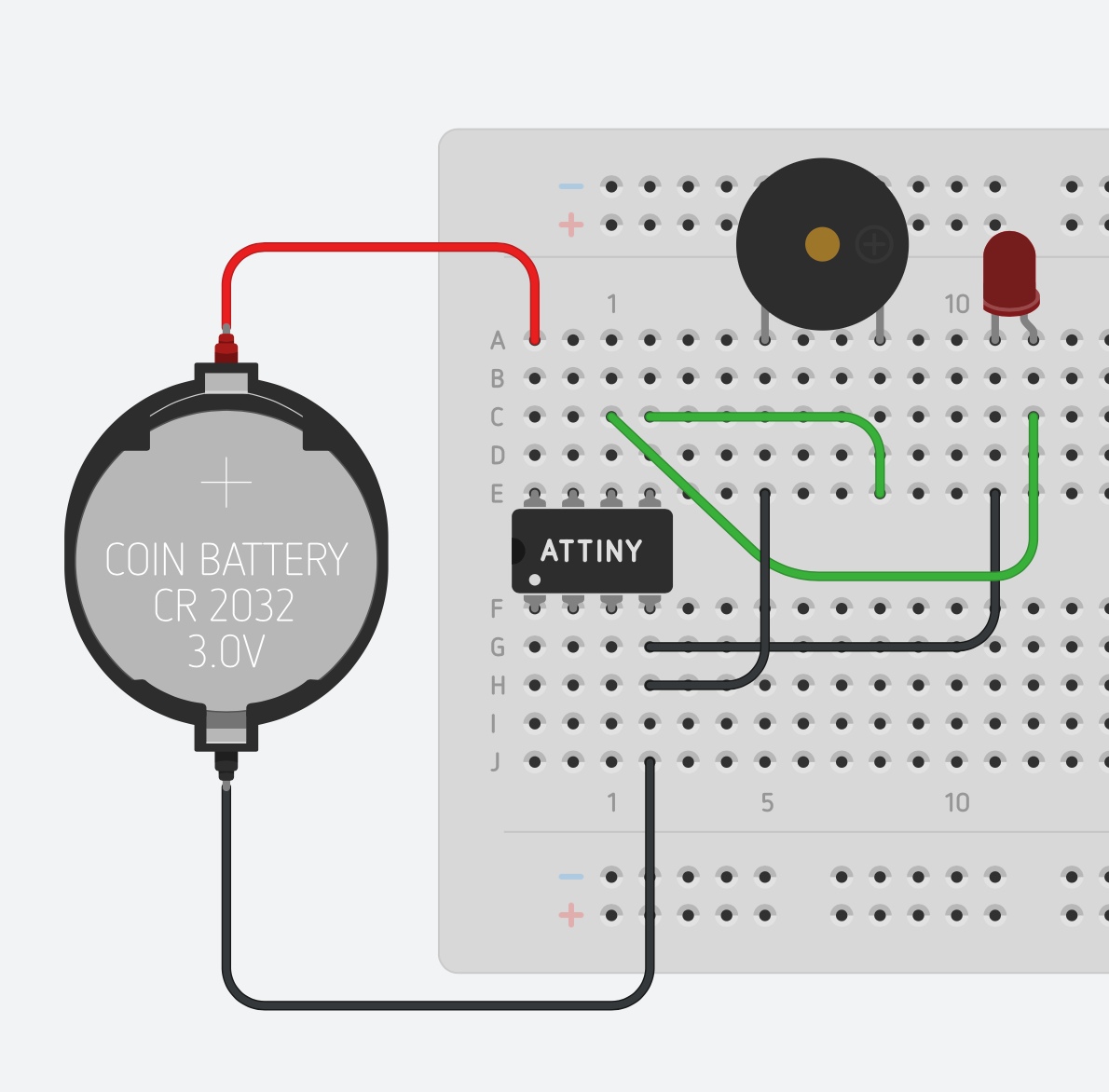 Annoy-O-Bug: Build a Compact LED Buzzer Toy with ATtiny85