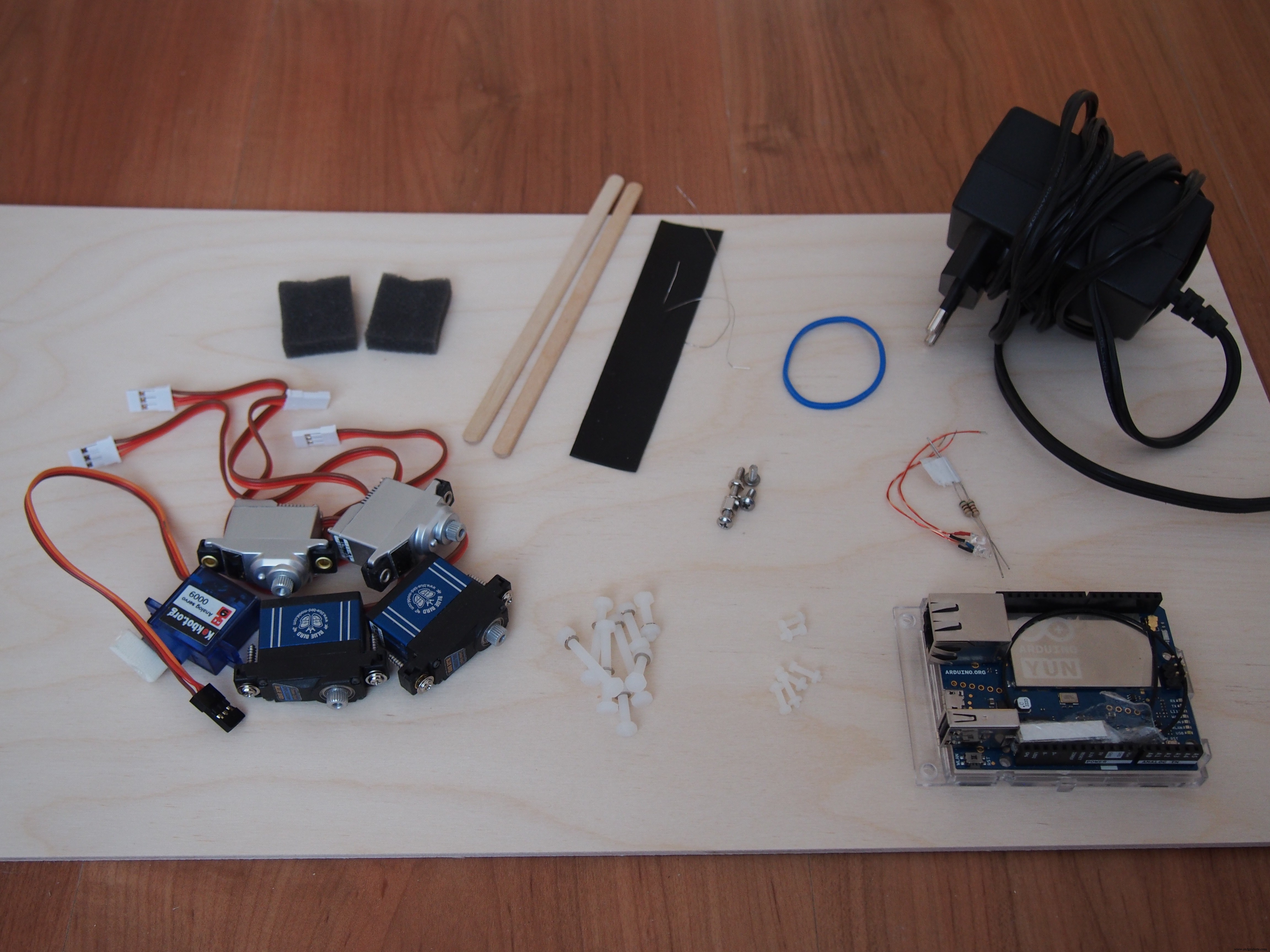 Arduino Yun IoT-Enabled 5-DOF Robotic Arm with Blynk Control