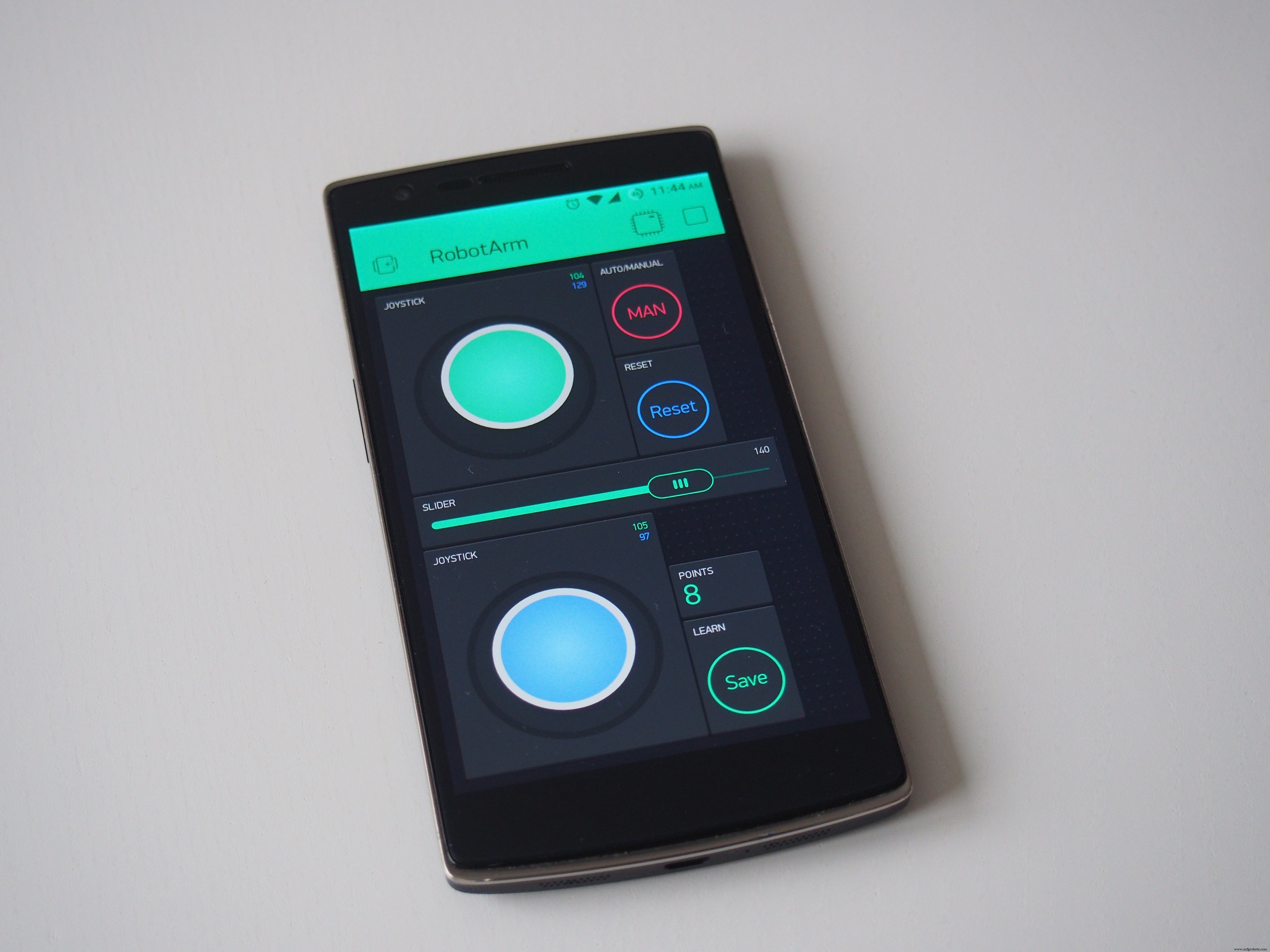 Arduino Yun IoT-Enabled 5-DOF Robotic Arm with Blynk Control