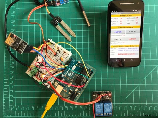 Build Simple IoT Projects with Arduino UNO, ESP-01, ThingSpeak & MIT App Inventor