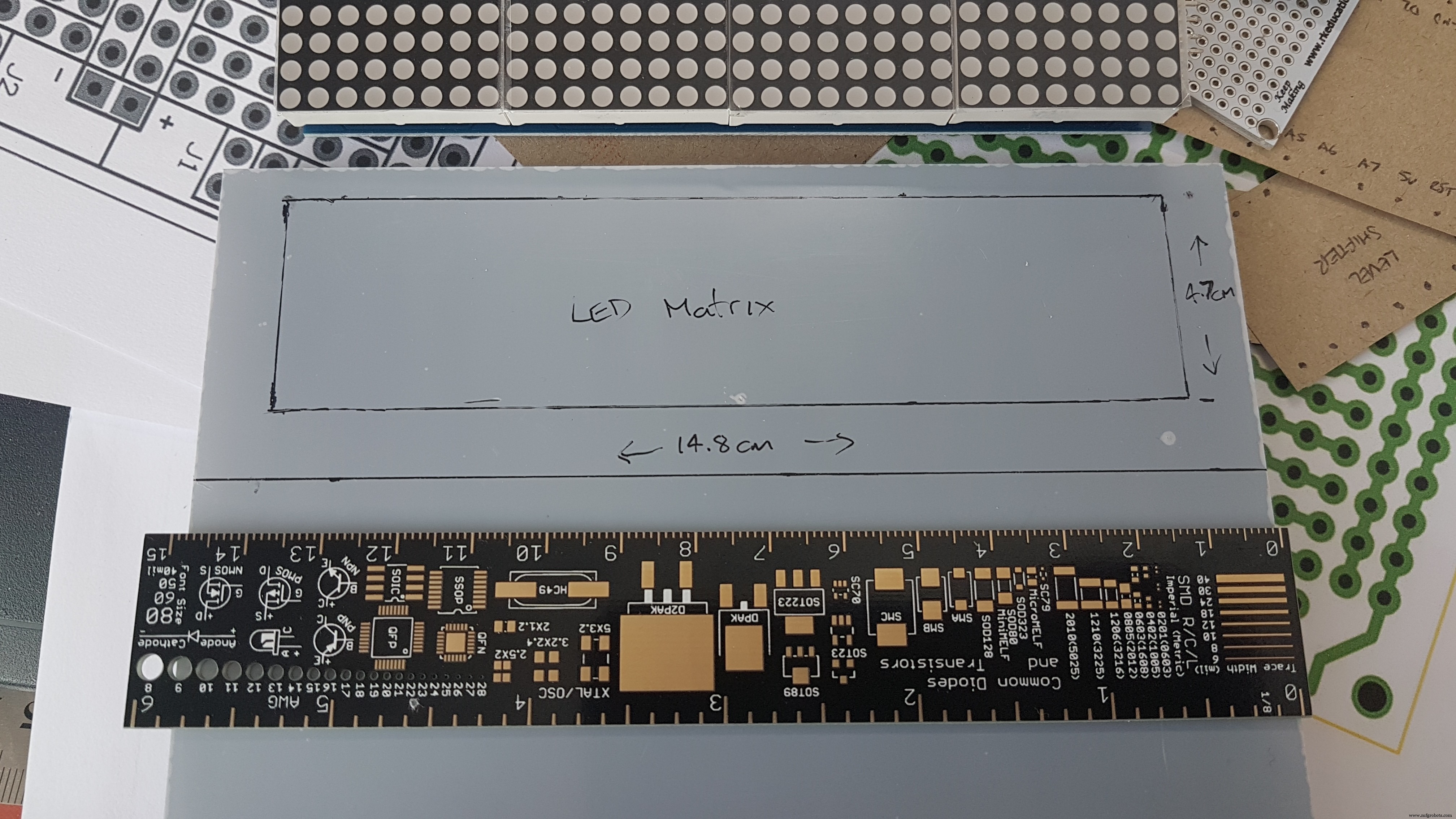 High-Precision LED Matrix Clock with DS3231 RTC, BME280 Weather, BH1750 Light Sensor & ESP01 NTP Connectivity