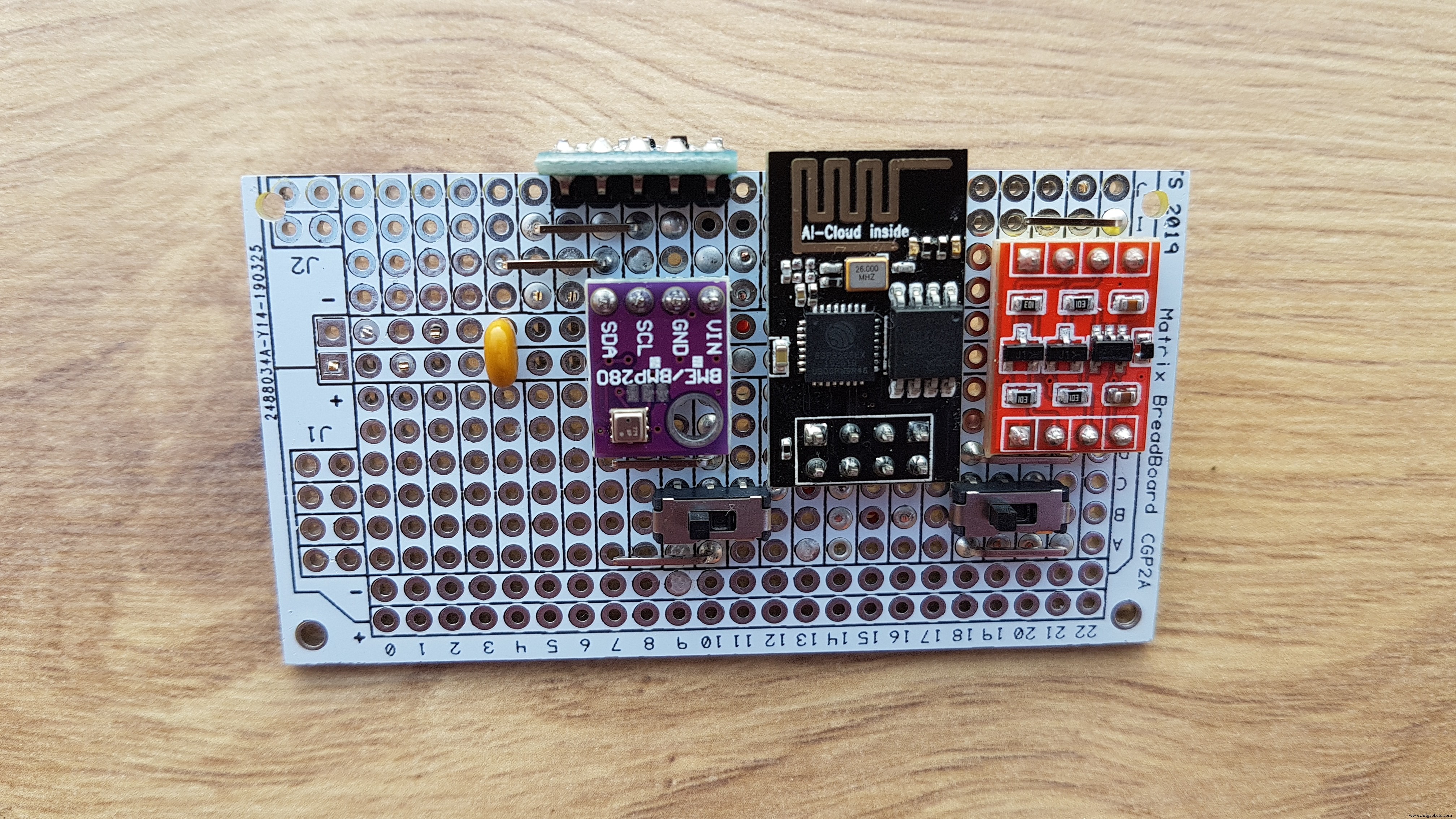 High-Precision LED Matrix Clock with DS3231 RTC, BME280 Weather, BH1750 Light Sensor & ESP01 NTP Connectivity