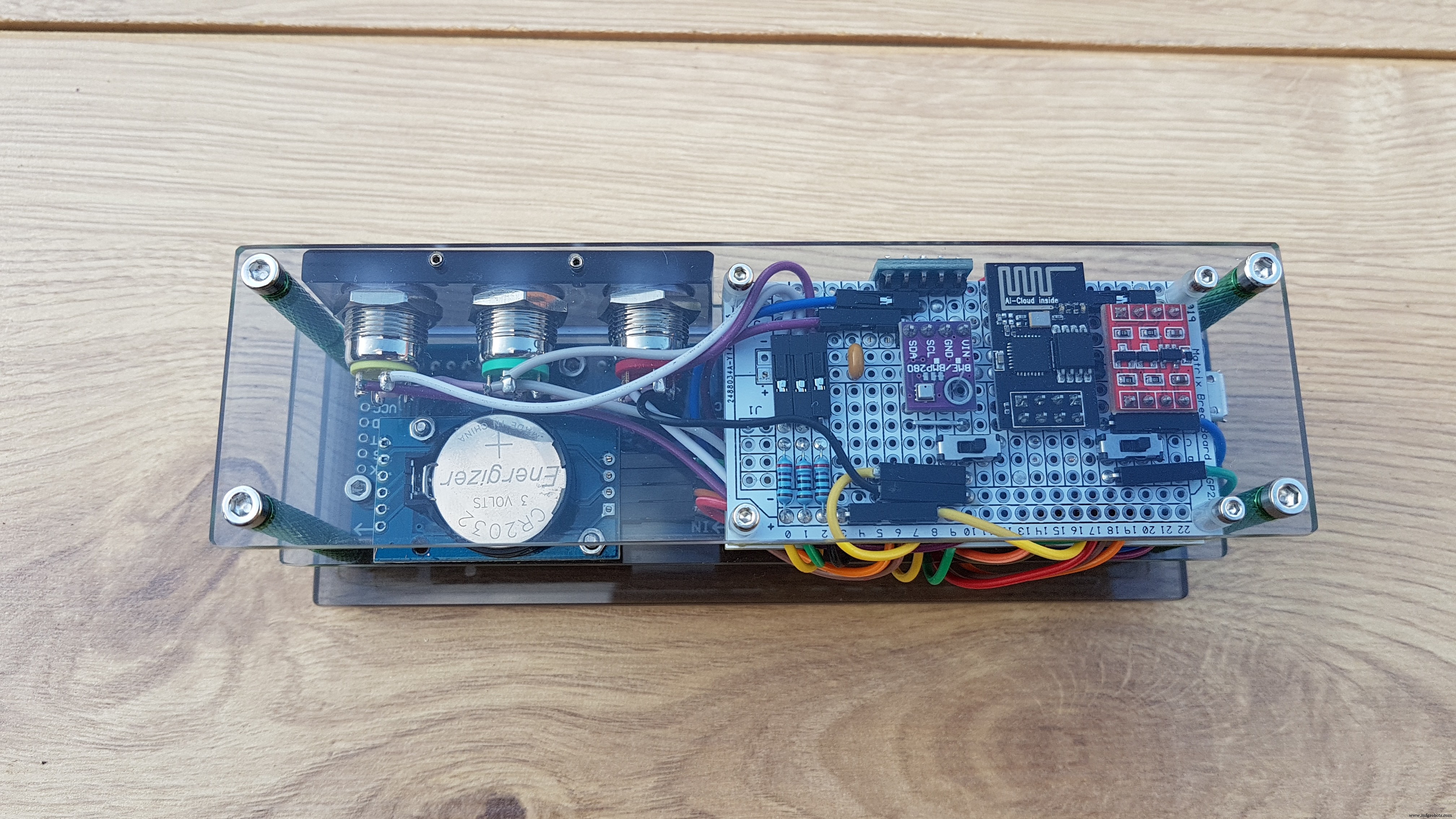 High-Precision LED Matrix Clock with DS3231 RTC, BME280 Weather, BH1750 Light Sensor & ESP01 NTP Connectivity