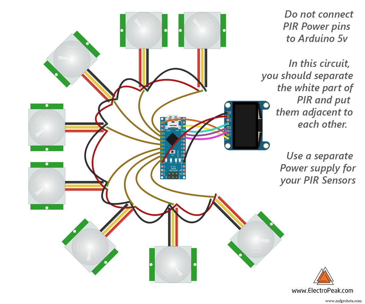 Build a Gesture & Motion Detector with PIR Sensor & Arduino Nano