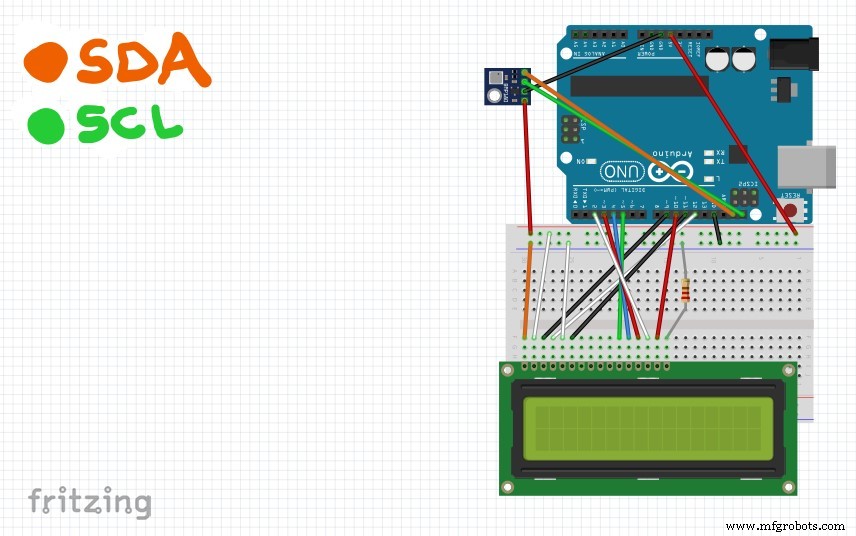 Build a Simple Weather Station with Arduino UNO, BMP280 Sensor & LCD