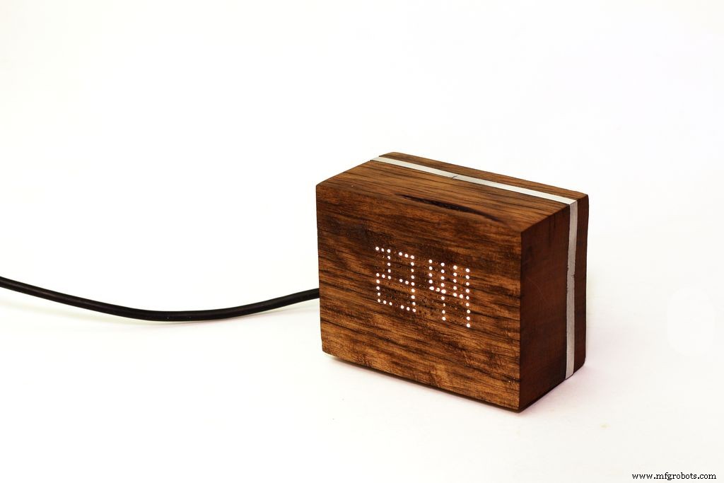 Create a Modern Wooden LED Clock with Arduino Nano and DS3231 RTC