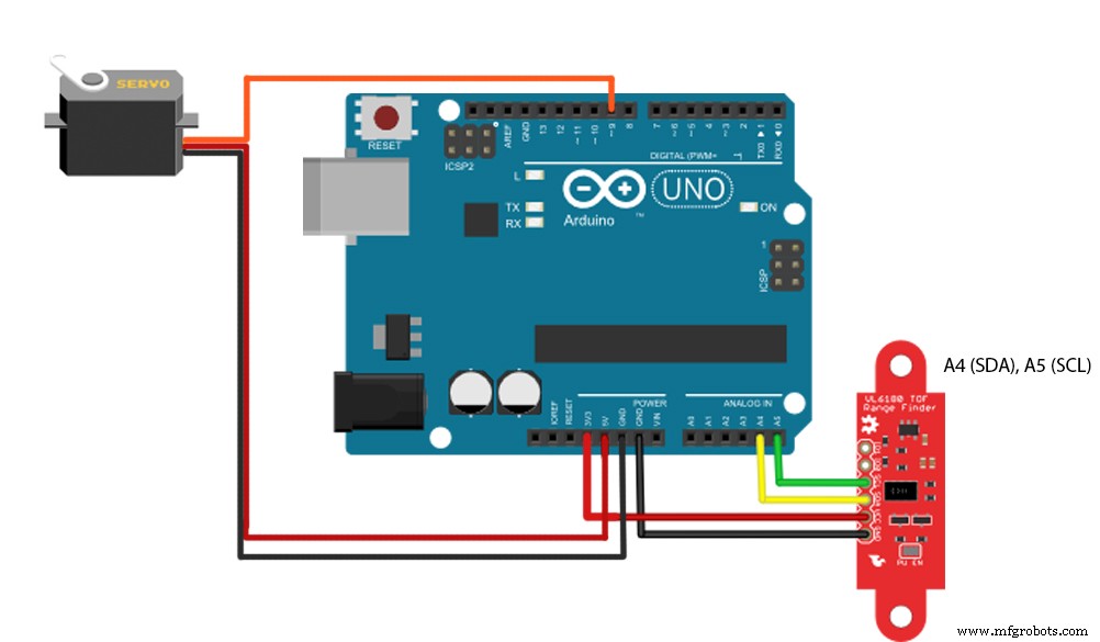 Building an Arduino LIDAR System with VL6180X and Servo Motor