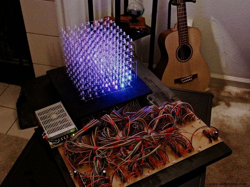 Build an 8x8x8 RGB LED Cube with Arduino – DIY Guide