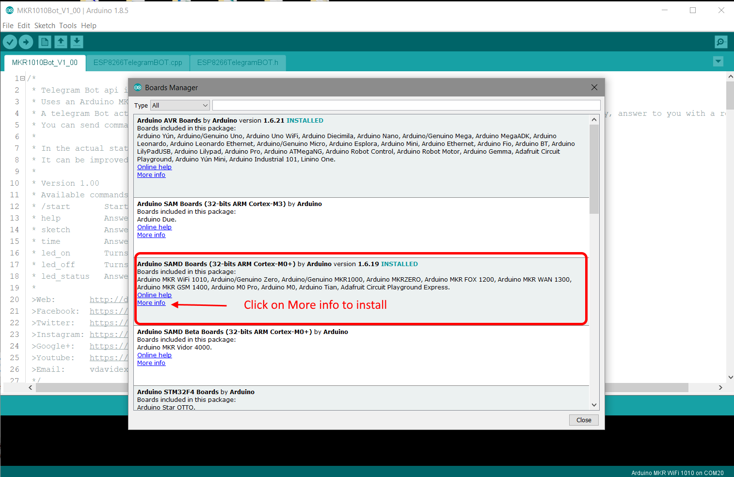 Build a Telegram Bot on Arduino MKR WiFi 1010: IoT Starter Guide