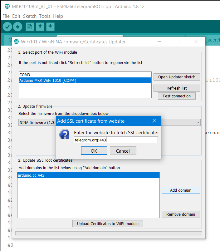 Build a Telegram Bot on Arduino MKR WiFi 1010: IoT Starter Guide