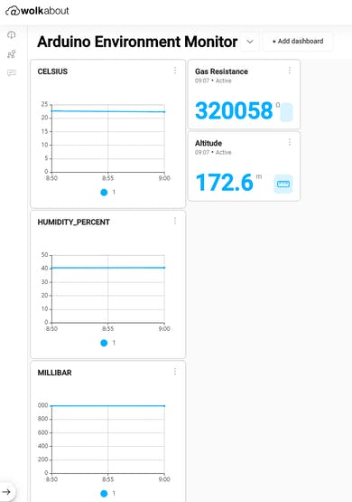 Real‑Time Environmental Monitoring with Arduino MKR1000 & Environment Click Sensors