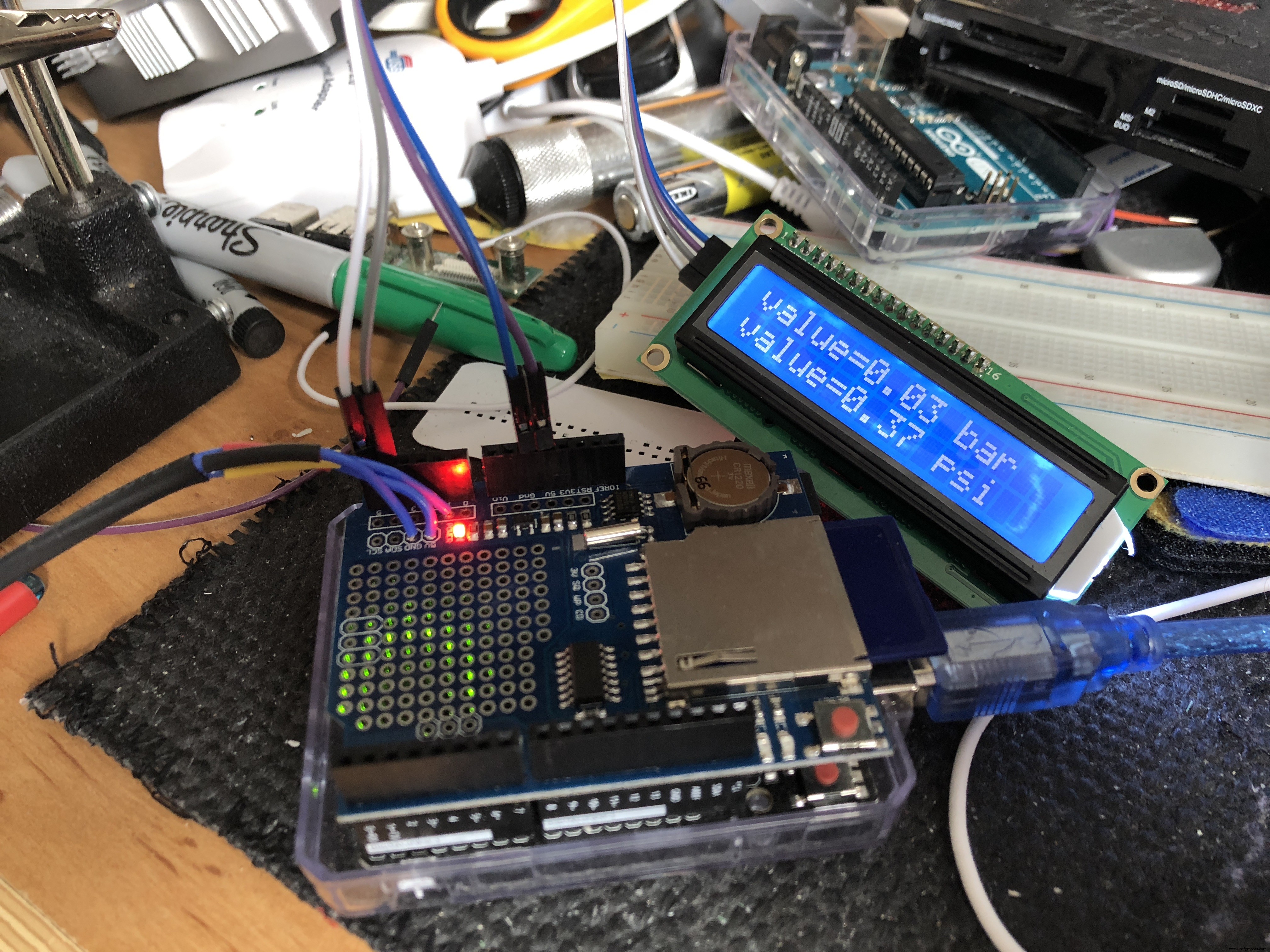 Arduino-Based Pressure Sensor & Data Logger for Accurate Air Pressure Monitoring