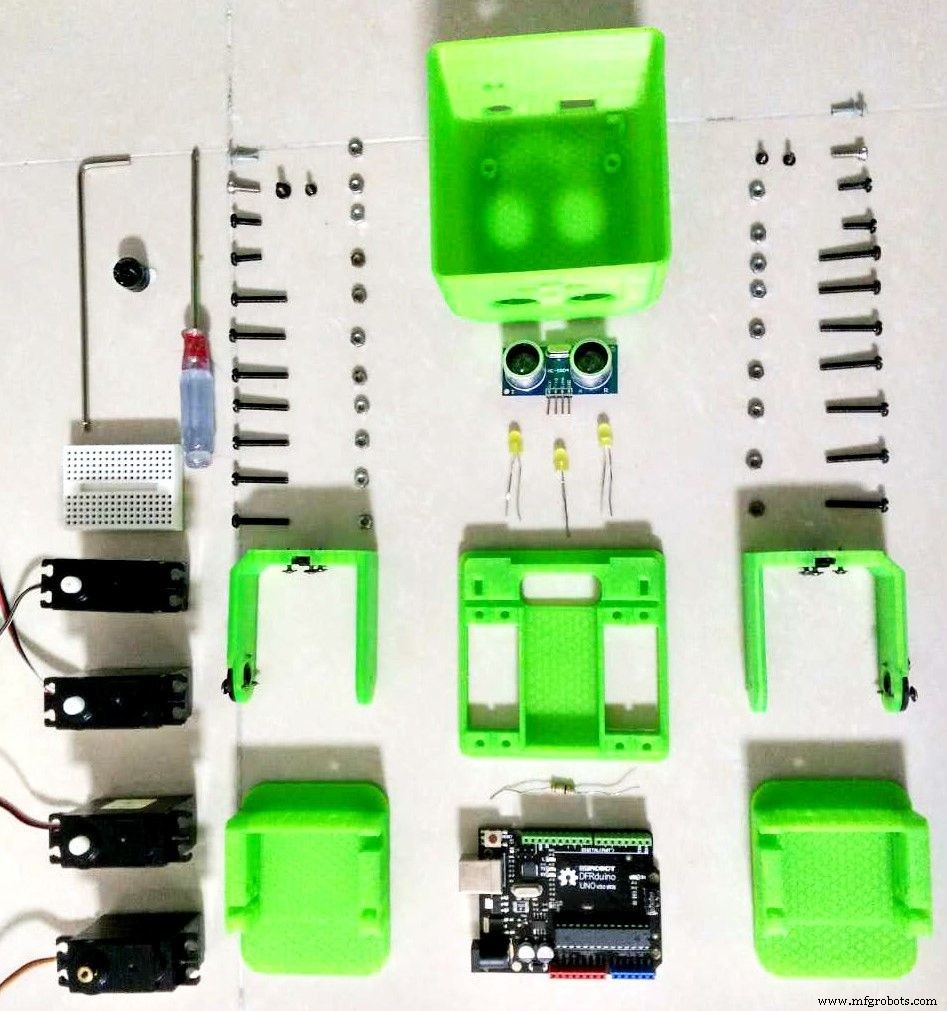 Tito: 3D-Printed Arduino UNO Robot with Servo Actuators, Sensors, and BLE Control