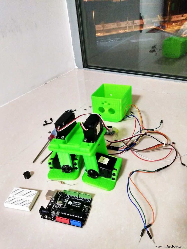 Tito: 3D-Printed Arduino UNO Robot with Servo Actuators, Sensors, and BLE Control