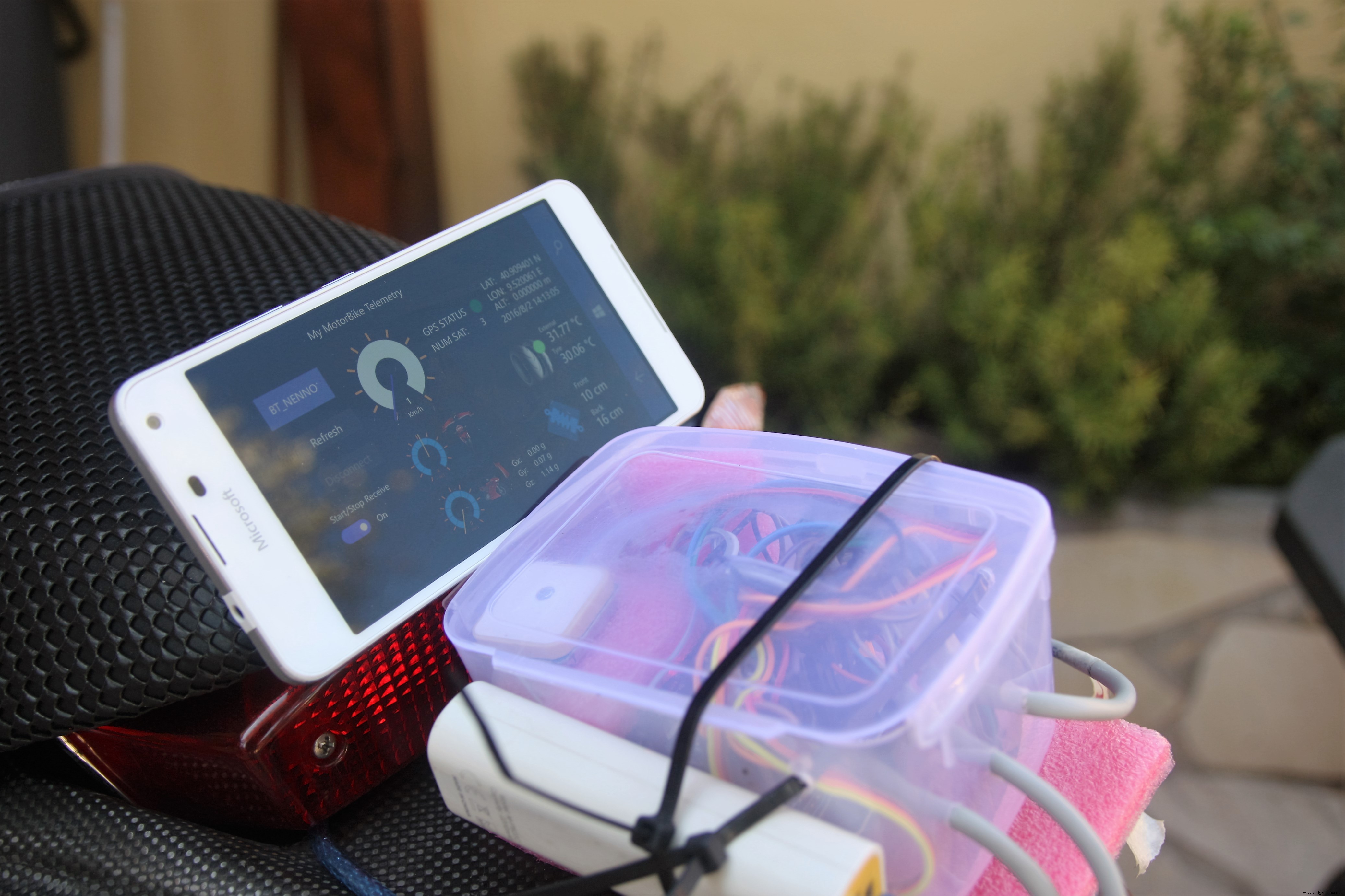 Real-Time Motorbike Telemetry System with Arduino, GPS, and Sensors