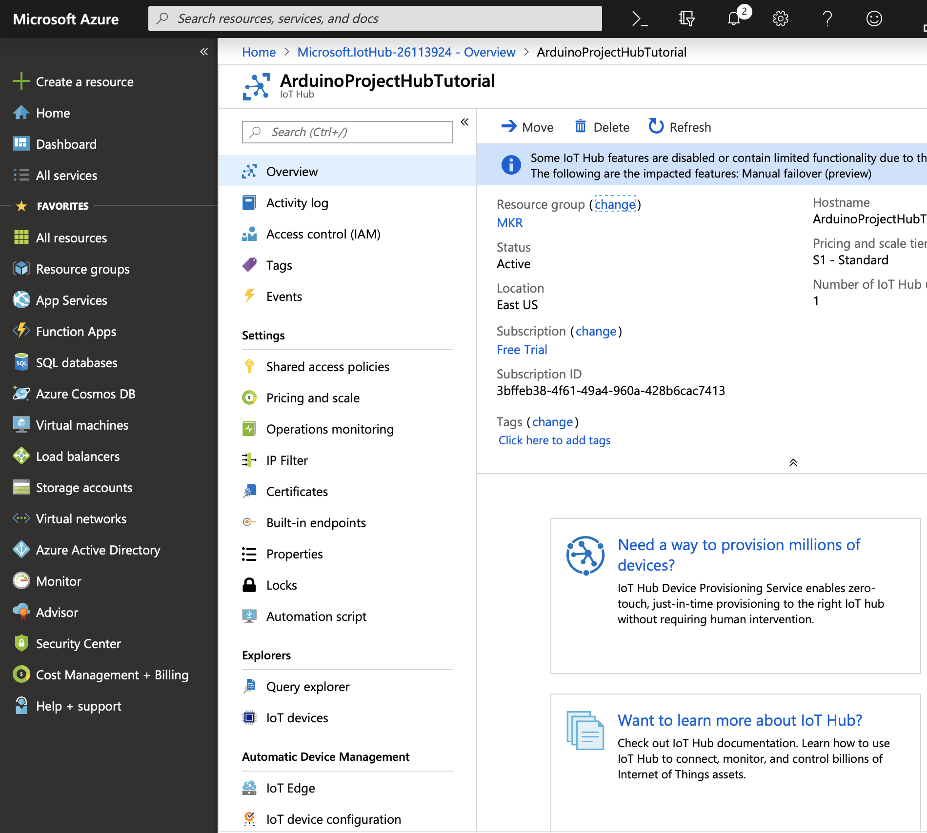 Securely Connect Your Arduino MKR NB 1500 to Azure IoT Hub