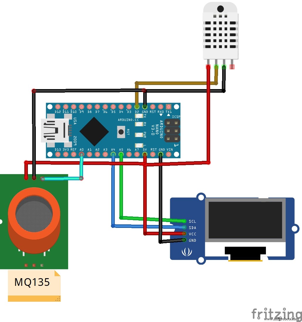 Arduino-Based Indoor Air Quality & Comfort Sensor Kit