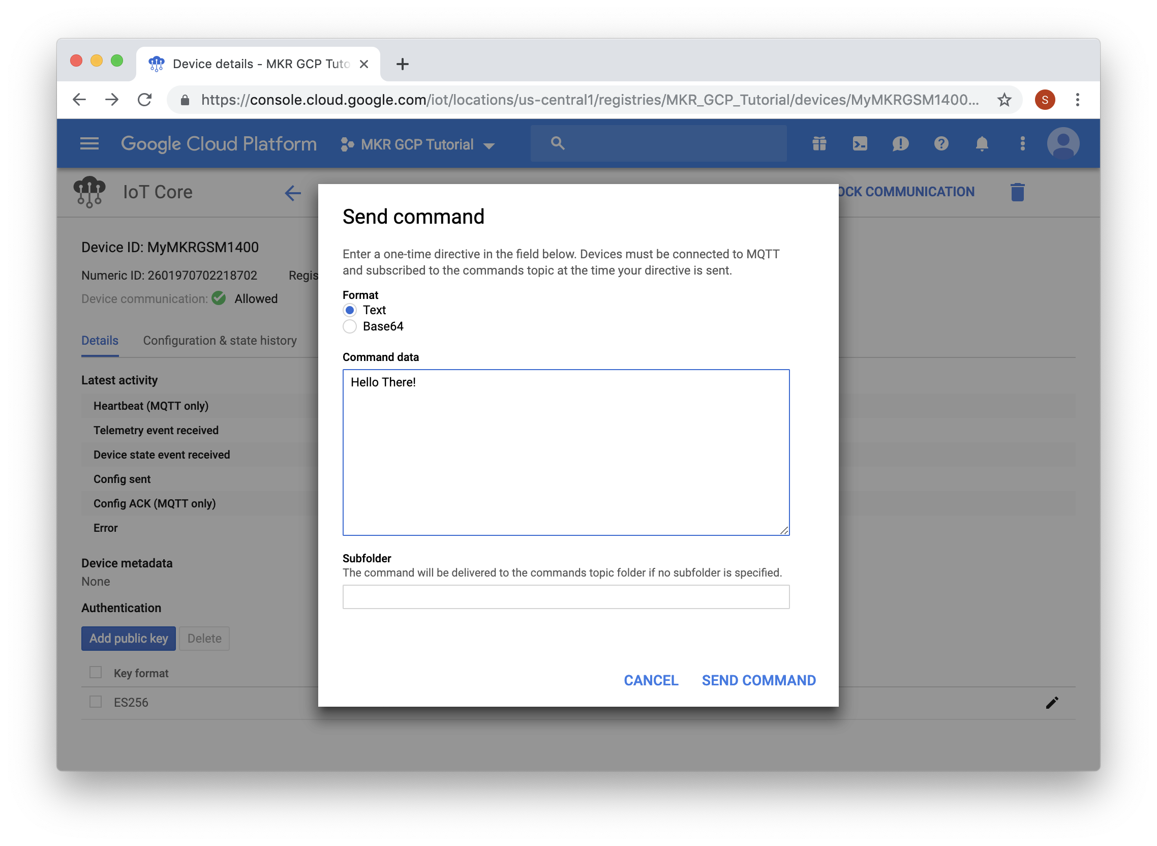 Securely Link Arduino MKR GSM 1400 to Google Cloud IoT Core: Step‑by‑Step Guide