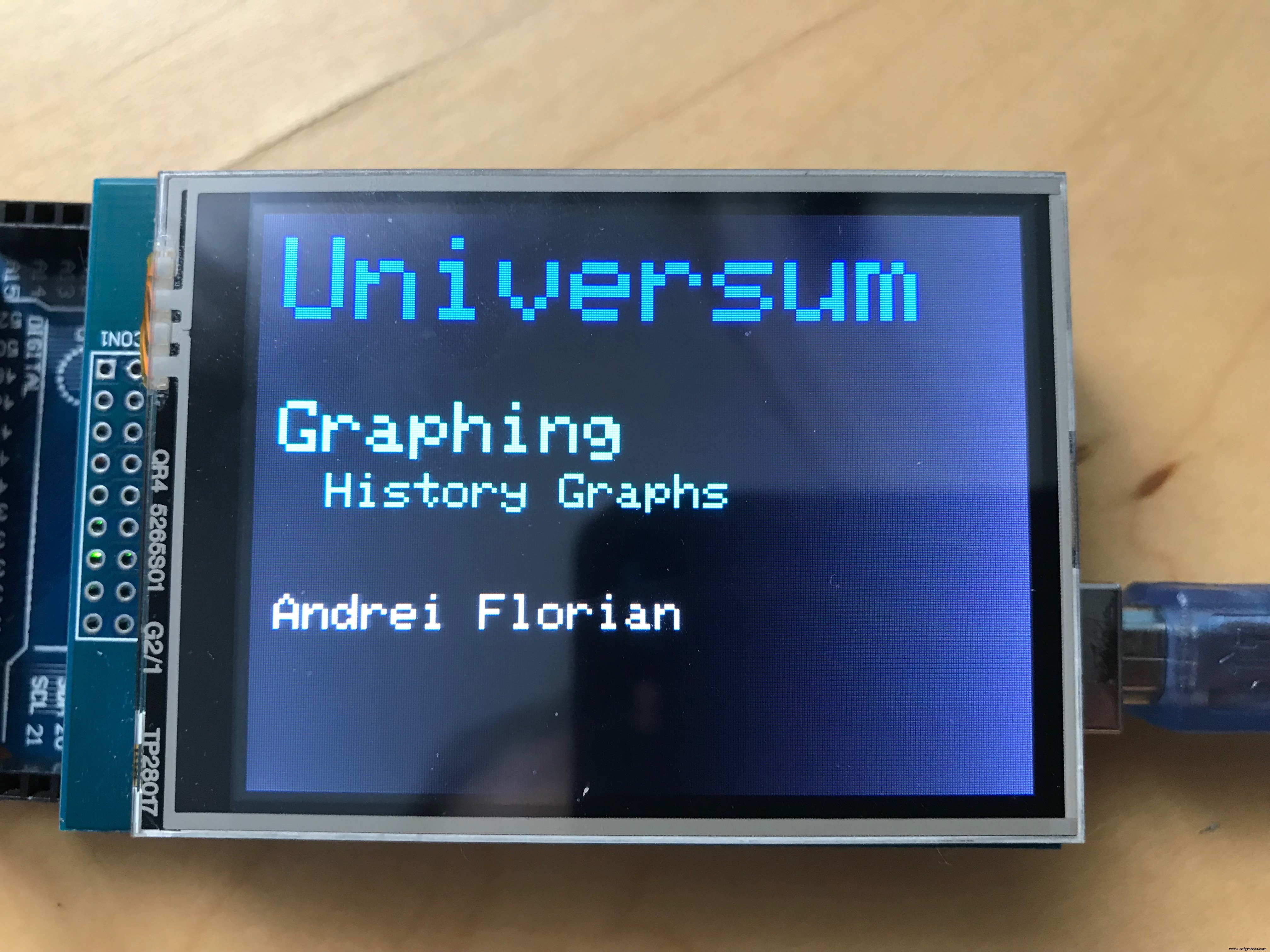 Live Data Graphing on Arduino Mega: TFT LCD Histories with DHT11 Sensor