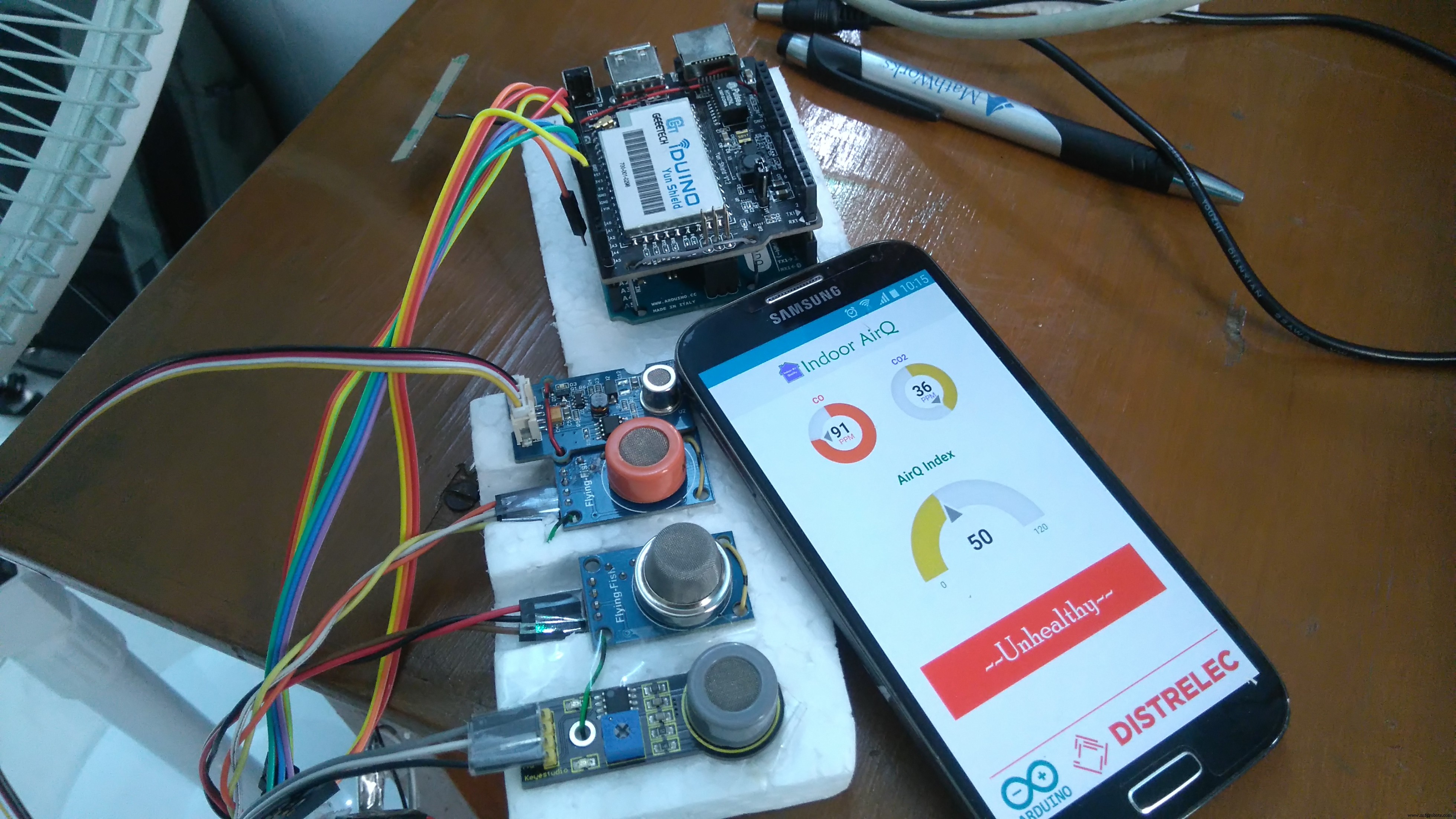 Advanced Indoor Air Quality Monitoring System with Arduino & IoT
