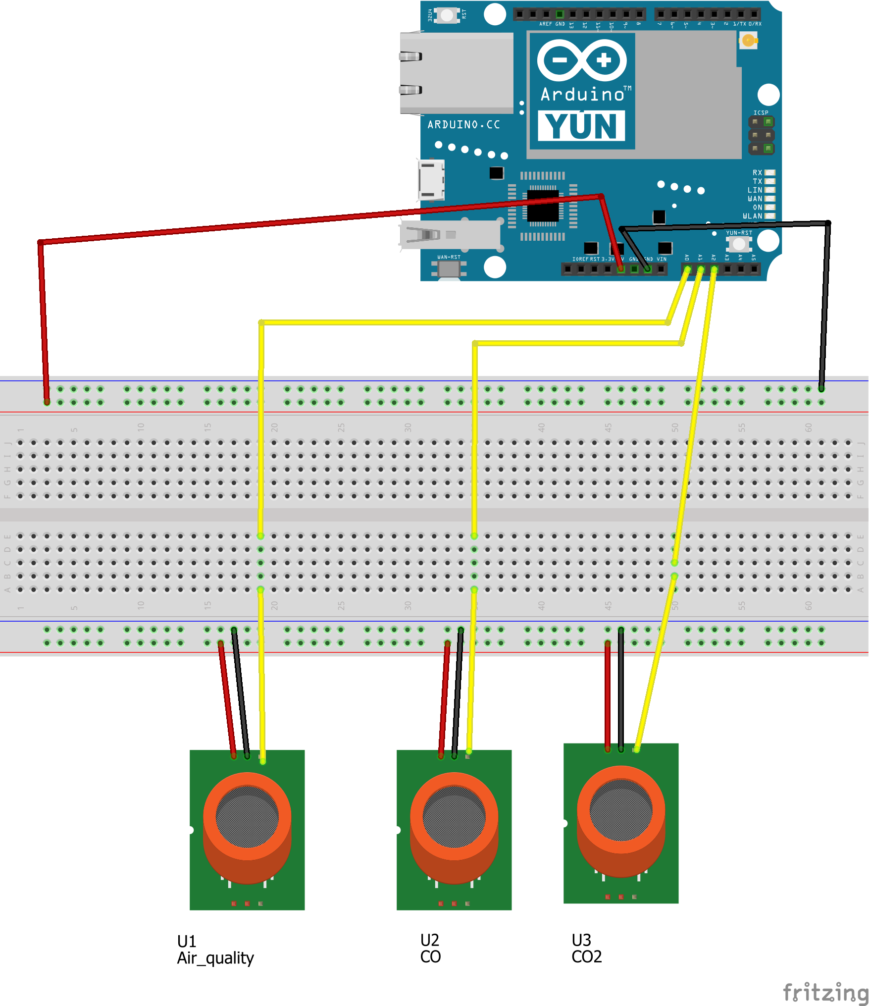 Advanced Indoor Air Quality Monitoring System with Arduino & IoT
