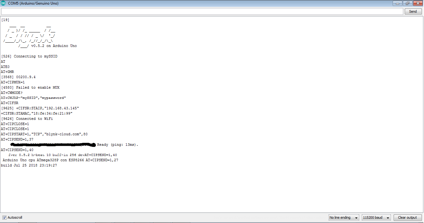 Seamlessly Control Arduino Uno via ESP8266 WiFi Module and Blynk App